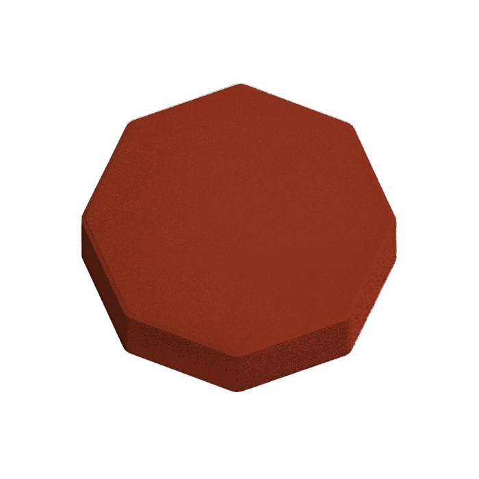 Фигурная тротуарная плитка Восьмигранник Красный